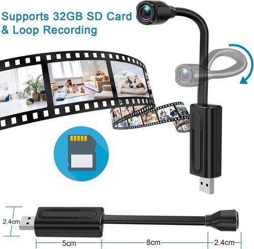 Mini Funk Überwachungskamera WiFi 1080P IP Nachtsicht Home Security Cam - Bild 6 von 17