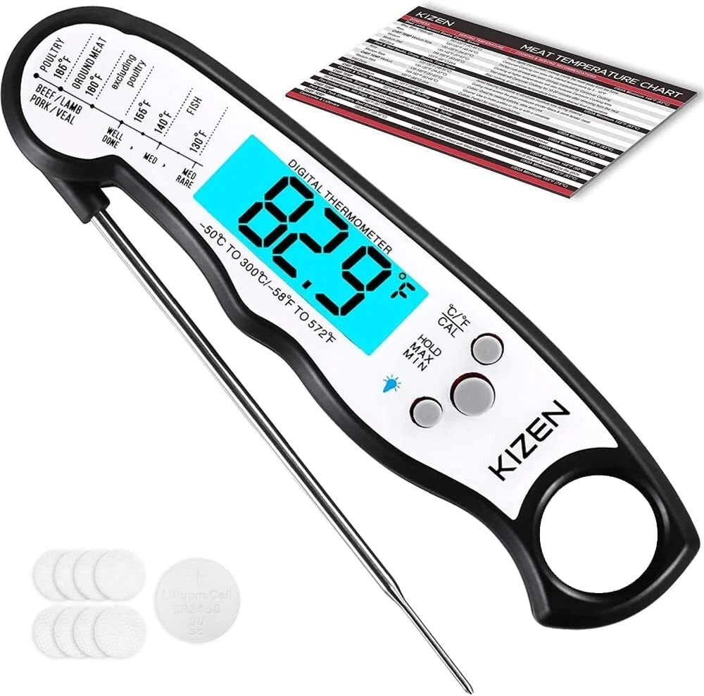 Digital Food Thermometer with Probe Instant Read Thermometer for