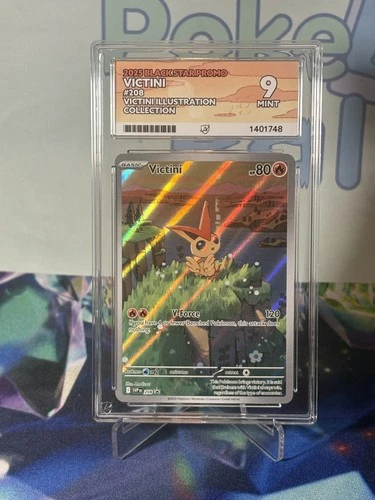 Pokémon TCG Victini Illustration Black Star Promo Card Graded 9 ACE Mint