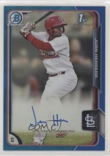 2015 Bowman Chrome Prospects Blue Refractor /150 Juan Herrera #BCAP-JH Auto 5lp