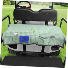 Golf Cart Rear Seat Cover, Universal Cooling Ice Silk Golf Cart Back Seat Green