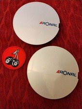 Set Of Two Ronal Silver Wheel Center Caps Hubs 0553 80002 0030034