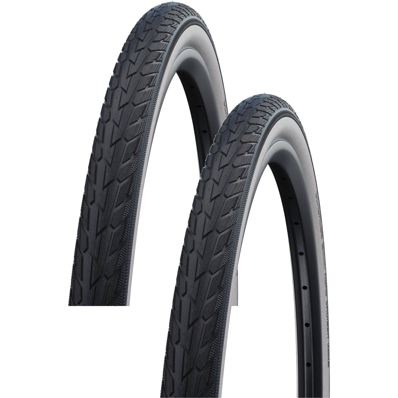 Pack of 2 Schwalbe Road Cruiser Tire 26x1.75 Wire White/Blac