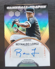 2019 Panini Prizm Reynaldo Lopez Gameball Graphs Auto #GB-RL Chicago White Sox