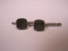 SINGLES 2 5/16" MOP Squares Vintage SWANK Formal Tuxedo Prom Shirt Stud c2012