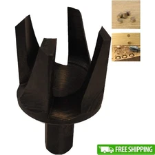 1" Hex Drive Plug Cutter Hardened Steel Tapered Sides Chamfered End No Glue New