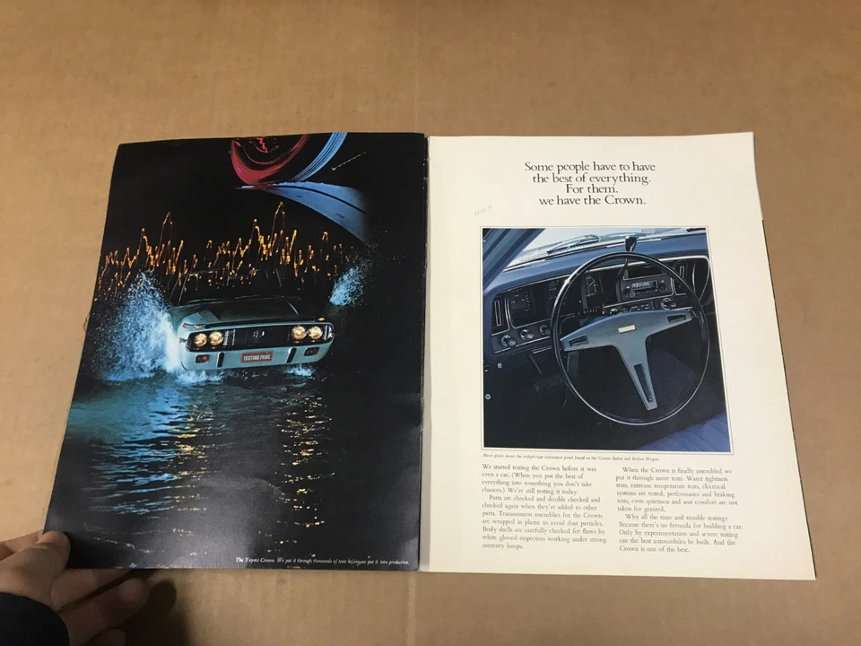 老式丰田皇冠代理推销员手册 — 第 2/4 张图片