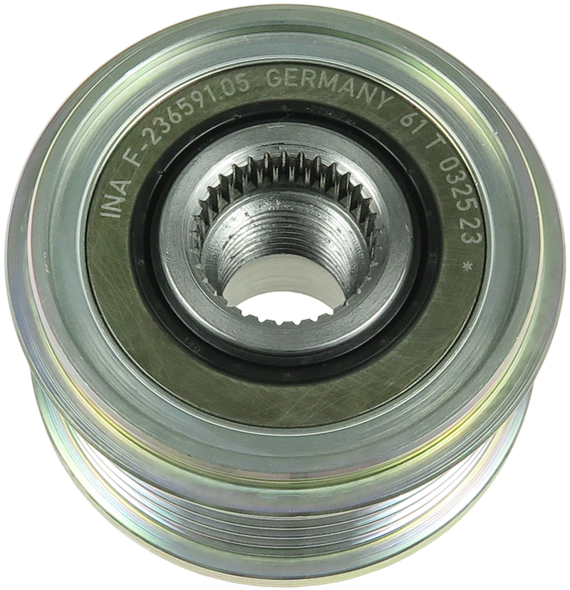 INA Alternator Freewheel Pulley fits Ford Fiesta VI 6-Groove OAP 2601052