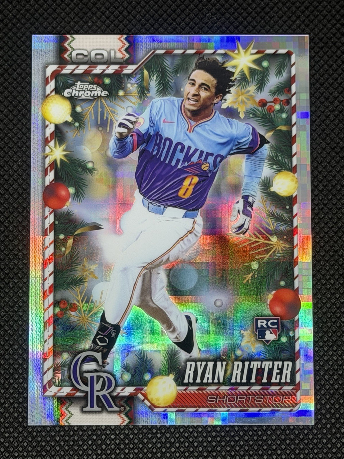2026 Topps Holiday Ryan Ritter Chrome Plaid Rookie RC HC41 Colorado Rockies