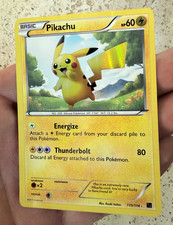 Pikachu 115/114 Black & White Holo Secret Rare Pokemon TCG 2011 on eBay