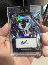 *RARE* Will Anderson Jr  /4 WITH AUTO 2023 Wild Card WildChrome Mirror Foil Blue
