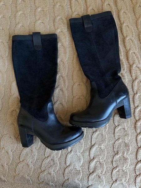 Women Dr. Martens Boots Black Suede 37 #3K95
