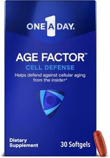 One A Day Age Factor Cell Defense Cellular Health Function 30 Softgels