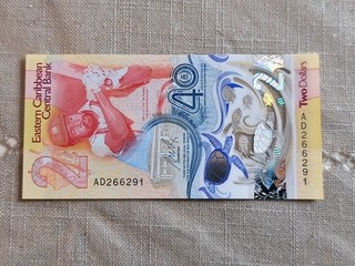 Eastern Caribbean two dollars AD266291 voir etat
