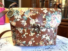 Patricia Nash 100 Leather Floral Handbag Crossbody 10th Anniversary Edition