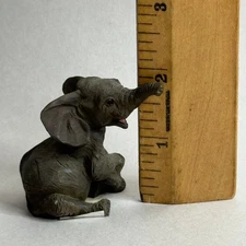 Living Stone Inc Elephant Mini Figurine 1990 Collectible Resin