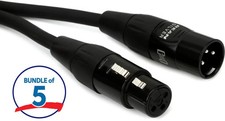 Hosa HMIC-003 Pro Microphone Cable 5-Pack - 3 foot