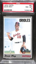 1970 TOPPS #81 DAVE MAY PSA 8 NM-MT 14263192