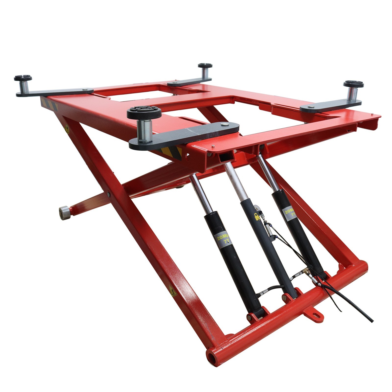 Large Plateform 6000lbs 4.33"-49.2in Rise Scissor Car Lift Auto Repair Lift Tool
