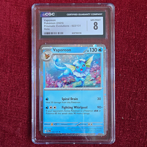 Vaporeon graded CGC 8 for sale on eBay