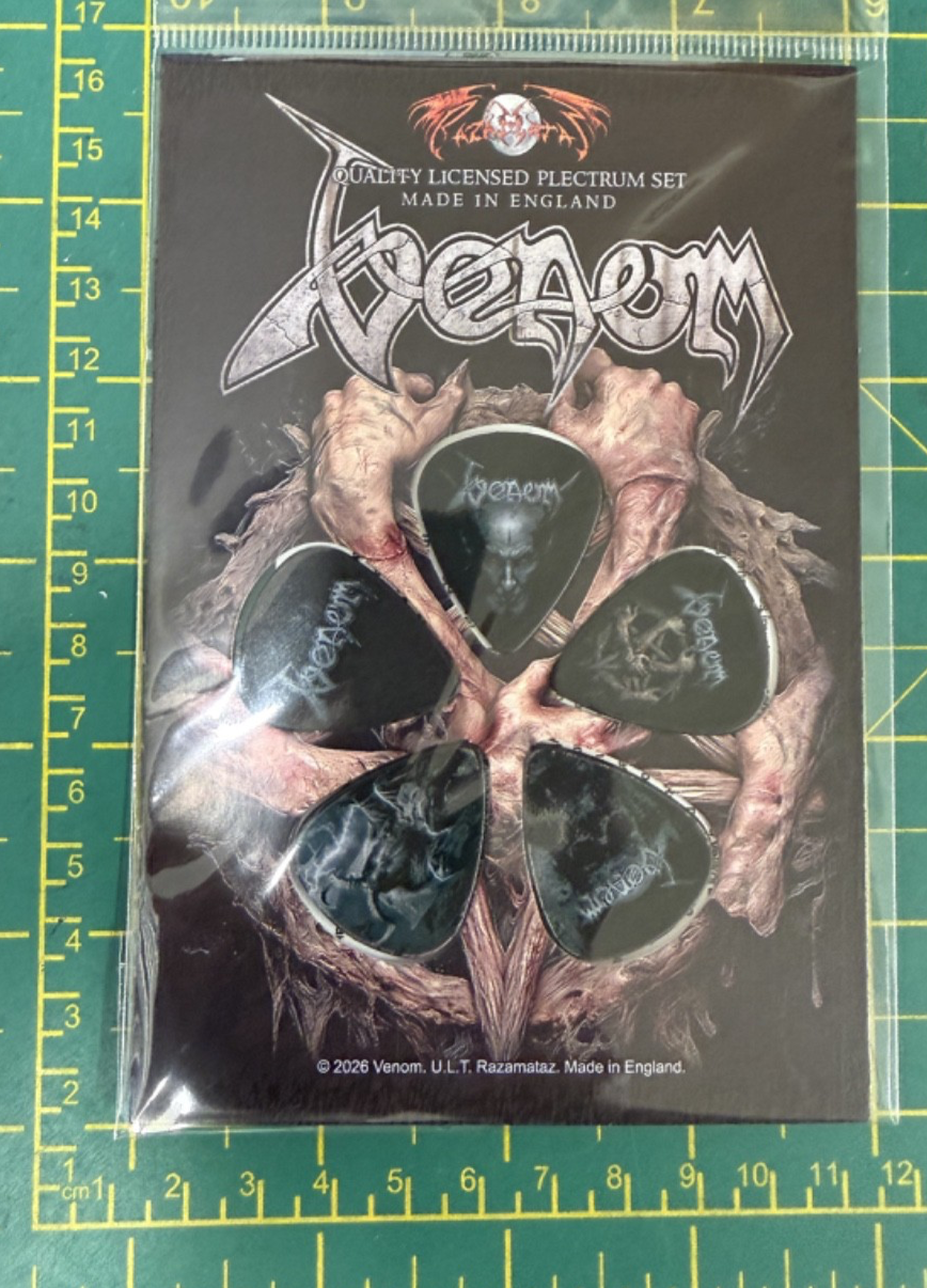 Venom Into Oblivion Plectrum Pack Officially Licensed 5 Plectrum Pack
