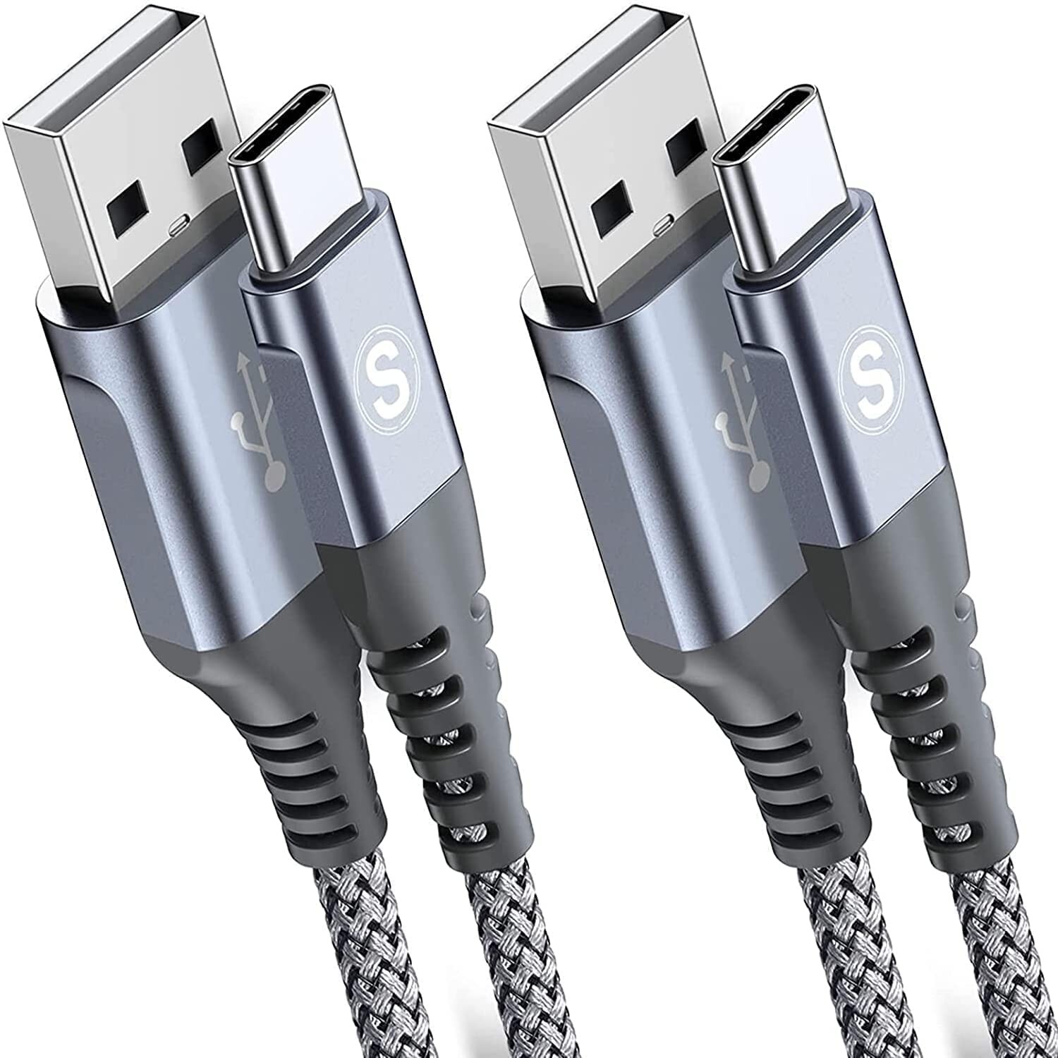 3.1A Fast Charging USB-C Cable 2-Pack 20ft+10ft USB-A to USB-C Charger Cord-image
