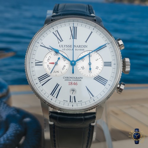 2025 Ulysse Nardin Marine “White Dial” – 44mm - Complete Set – 1533-320LE-0A-175