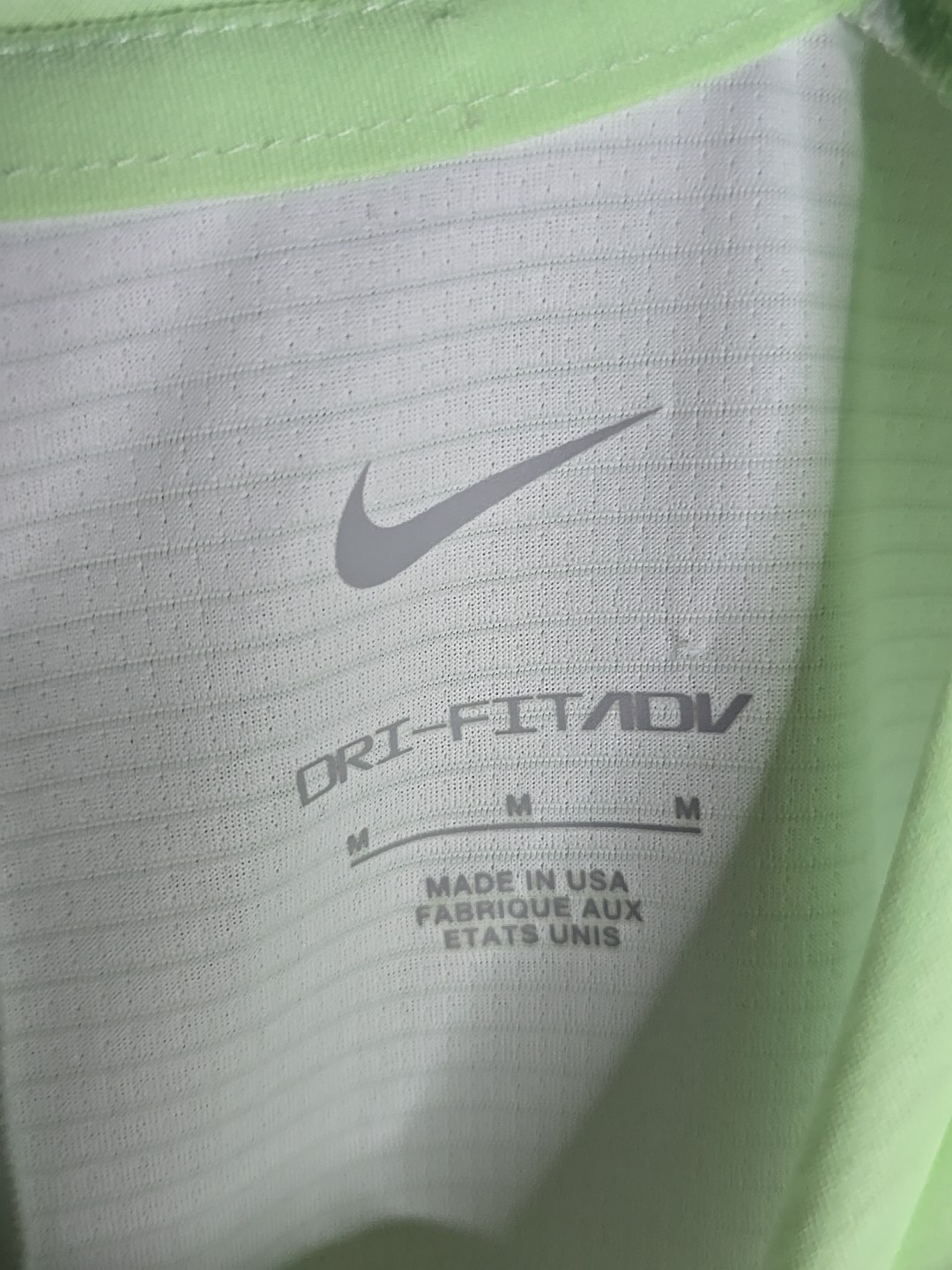 Nike Pro Elite Trail Green Men's Running Shirt Sz Medium Made In USA FN1849-376 image 3