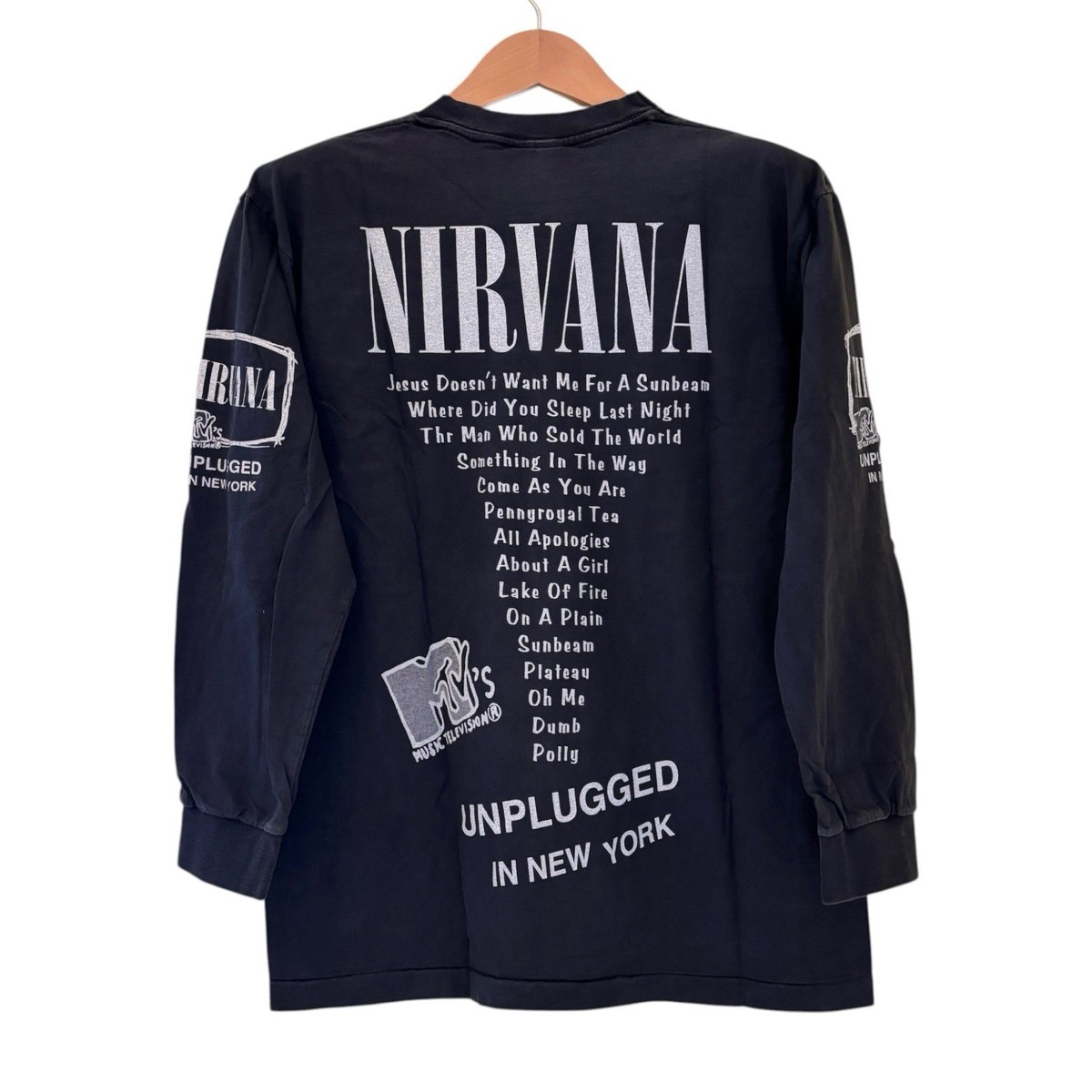 Vintage Nirvana MTV Unplugged In New York Shirt Long Sleeve 