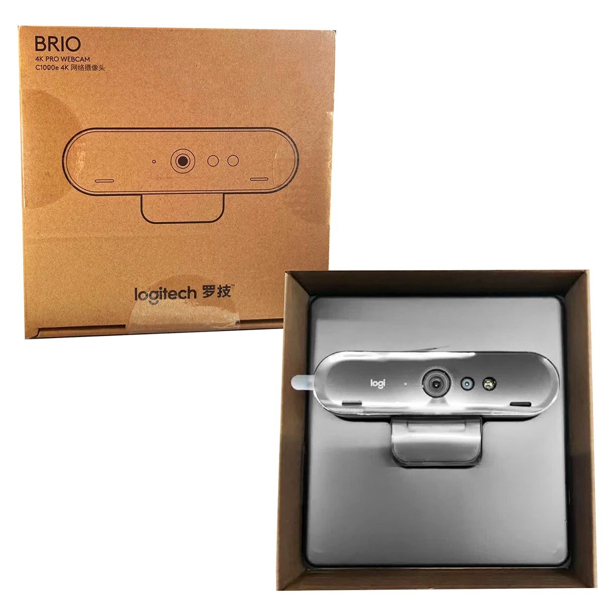 Logitech C1000e BRIO 4K Webcam (Black) - Windows Hello