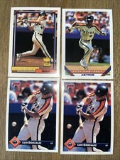 Luis Gonzalez MLB Baseball Card Lot of 4 Houston Astros 1992-1993 Topps Donruss