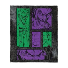 Warner Bros. DC Comics Gotham Grin Cozy Fleece Blanket