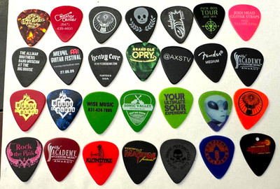 Vintage Lot of 28 Guitar Picks Various - Nice Little Collection #2 LOOK!