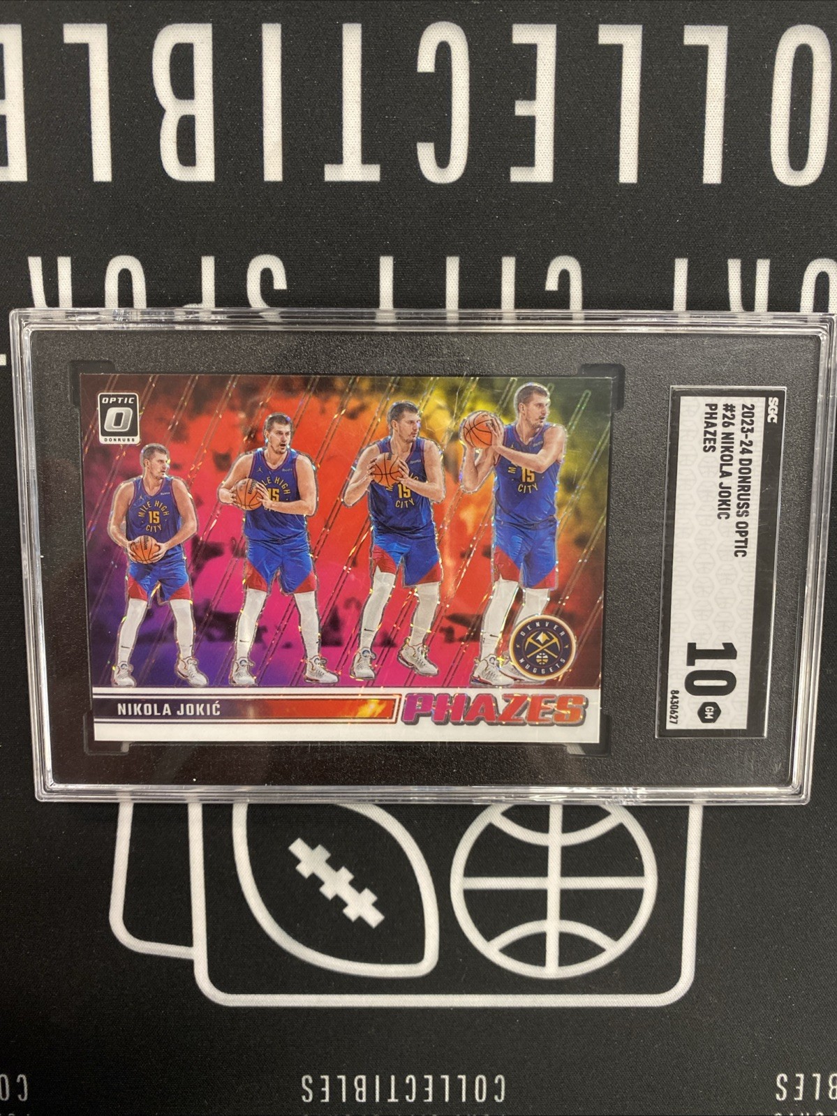 2023-24 Panini Donruss Optic Nikola Jokic Phazes SGC 10 SSP