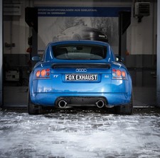FOX Duplex Sportauspuff Edelstahl ESD je 1x114mm für Audi TT 8N quattro 1.8l