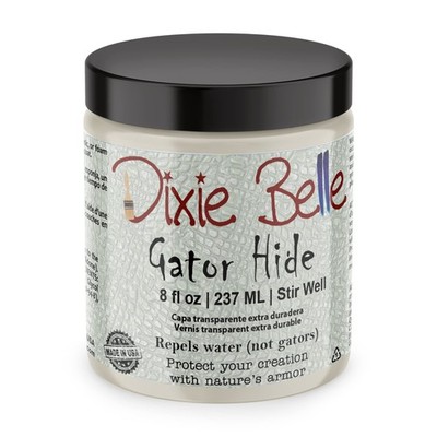 Dixie Belle Gator Hide Polyacrylic Topcoat 8oz   Durable, Non-Yellowing, Clear P