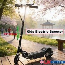 Kids Electric Scooter 150W Foldable Adjustable Height 70-103cm Safe Ride Gift