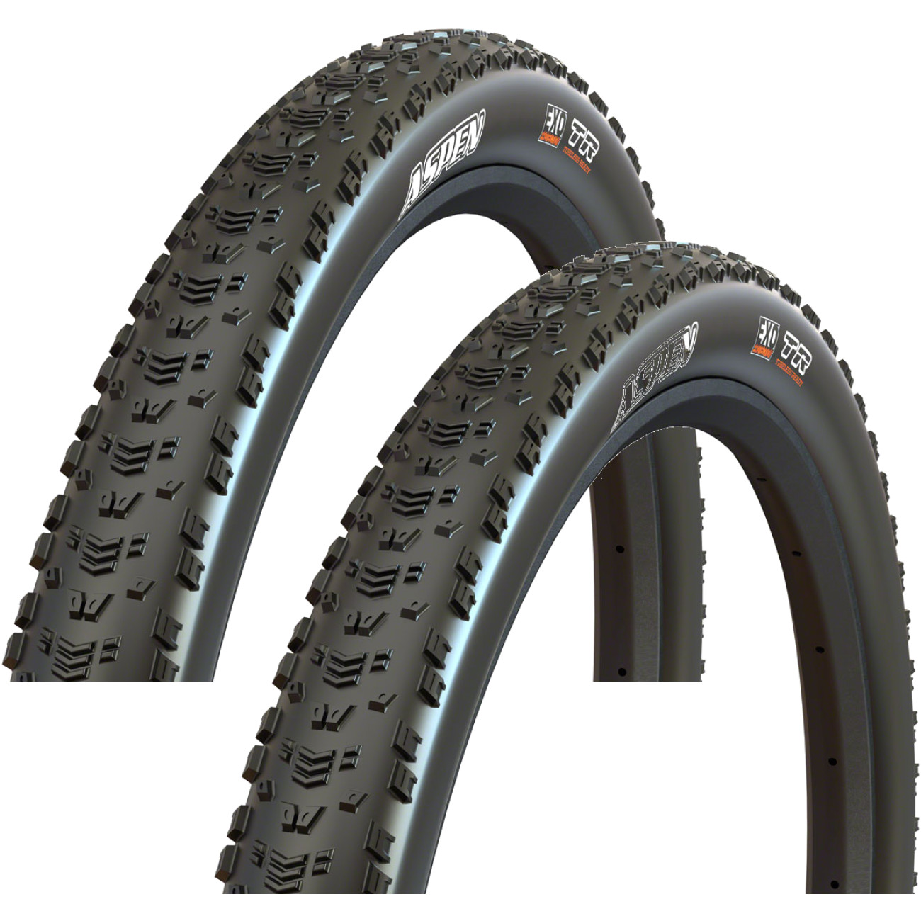 Pack of 2 Maxxis Aspen Tire Tubeless Folding Black Dual EXO Wide Trail 31690₽