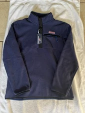 Vine Yard Vines Harbor Fleece Quarter Zip Pullover Men's Size Medium