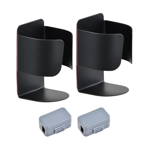 Support brosse à dents électrique noir mat lot de 2 en métal pour salle de bain