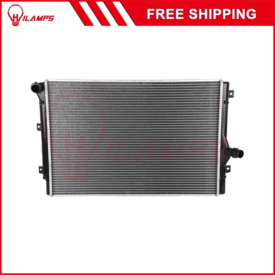 Radiator Fits 2006 2007 2008 2009-2013 Seat Leon with Universal Hose Clamps Kit - Image 3 of 4