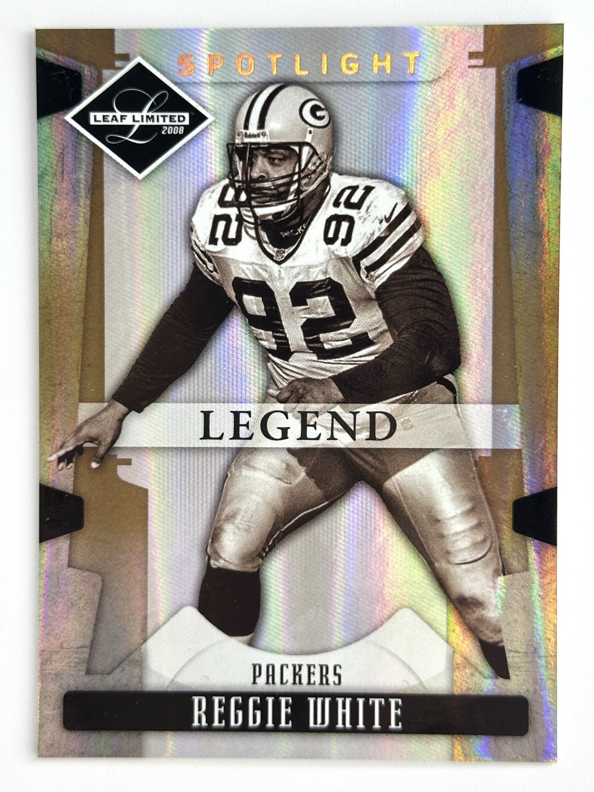 2008 Leaf Limited Reggie White Bronze Spotlight /125 #175 Packers Legend