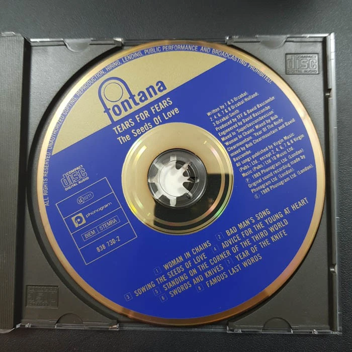 TEARS FOR FEARS The Seeds Of Love  EX/EX(CD) - Bild 3 von 4
