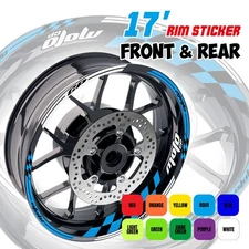 Aqua 17 inch Rim GP Vinyl Wheel Stickers For Z650 17 18 19 20 21 22 23 24
