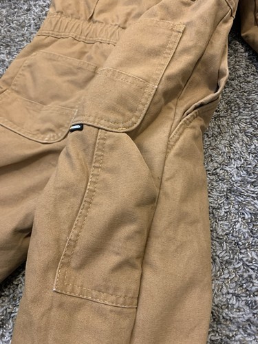 Berne Insulated Coveralls Youth Size Small Duck Brown Lined Pockets Zip Farm GUC - Picture 21 of 21