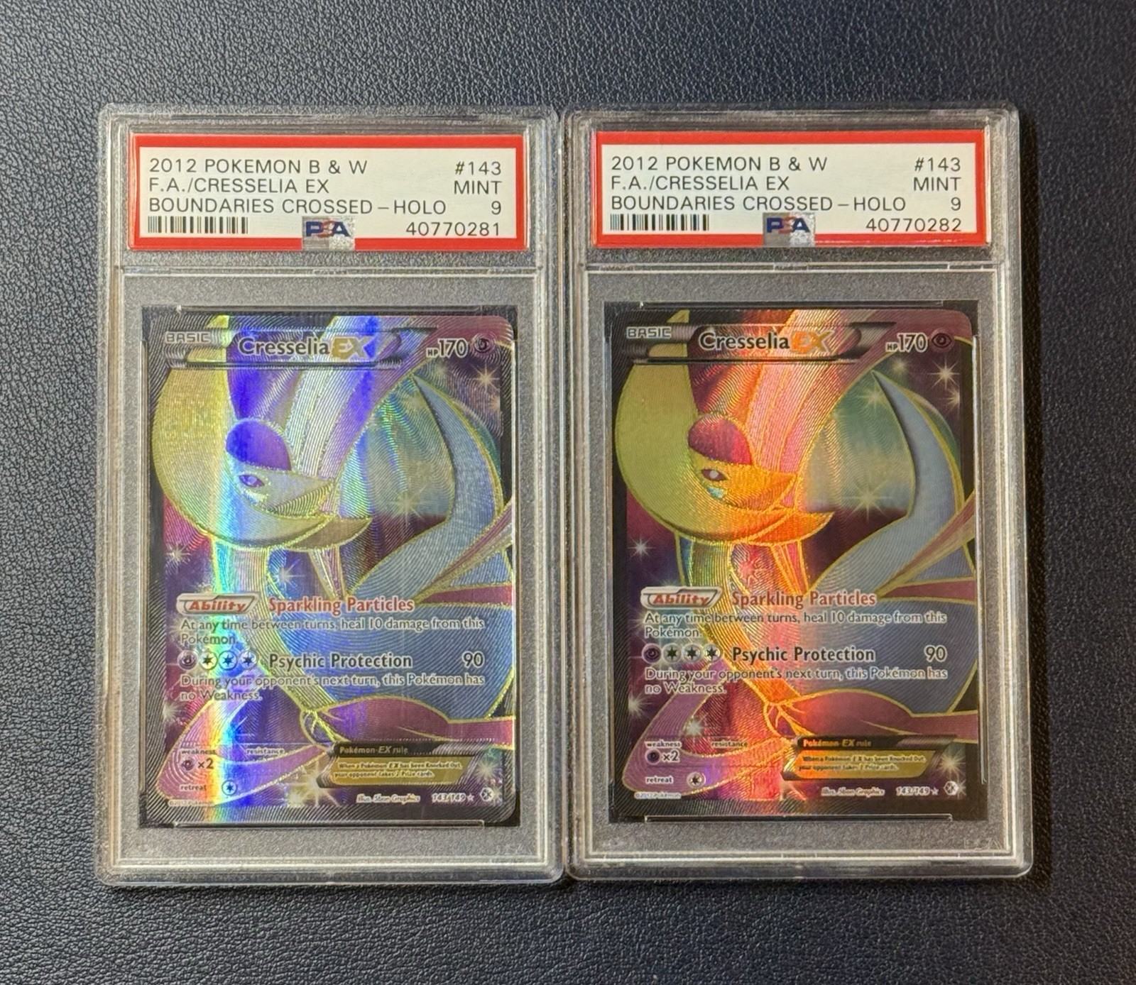 2012 Pokemon Boundaries Crossed Cresselia EX Full Art 143/149 PSA 9 Mint POP 111