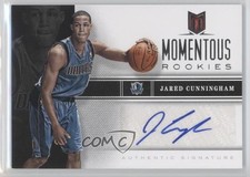 2012-13 Panini Momentum Momentous Rookies Auto Jared Cunningham #33 Auto RC