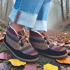 Minnetonka Women's Torrey Shearling Boots Multi Size 8 NEW IN BOX 
