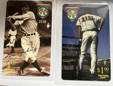 Rare Lou Gehrig & Cal Ripken Jr. 1995 Phone Cards Serial Numbered /2130 /2131