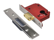 Image of Union Strongbolt 21Eu Eus-Ss-3.0 Euro Deadlock Stainless Steel 81Mm 3In UNNJL21E